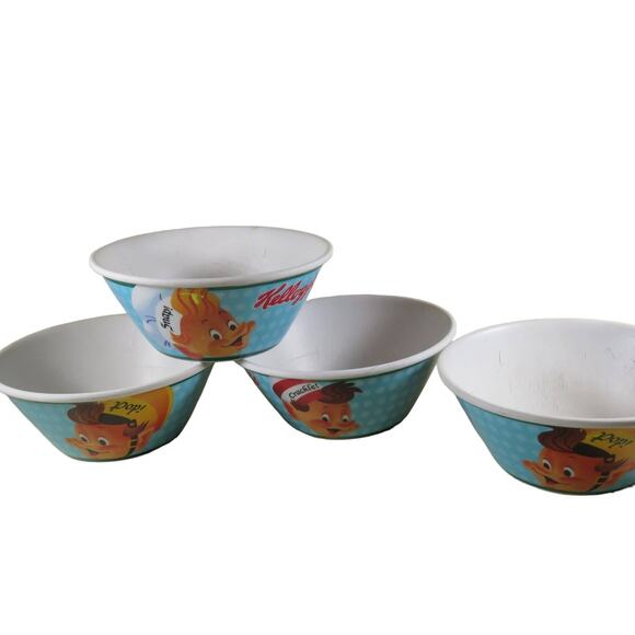 Vintage Kellogg's Cereal Character Bowls Collectible Snap, Crackle, Pop Set of 4 - Picture 9 of 16